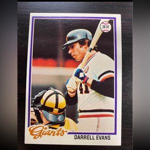 1978 Topps Darrell Evans #215 San Francisco Giants